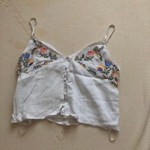Embroidered Tank Top